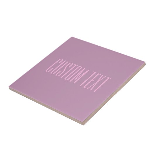 Carreau Pastel Violet & Rose Clair | Texte Moderne Éditabl (Côté)