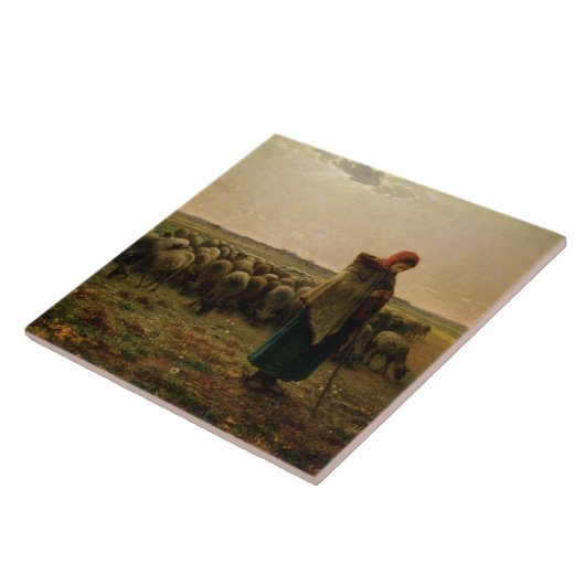 Carreau Pasteur avec son troupeau, 1863 (Côté)