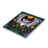 Carreau Patch de citrouille de minuit fou (Côté)