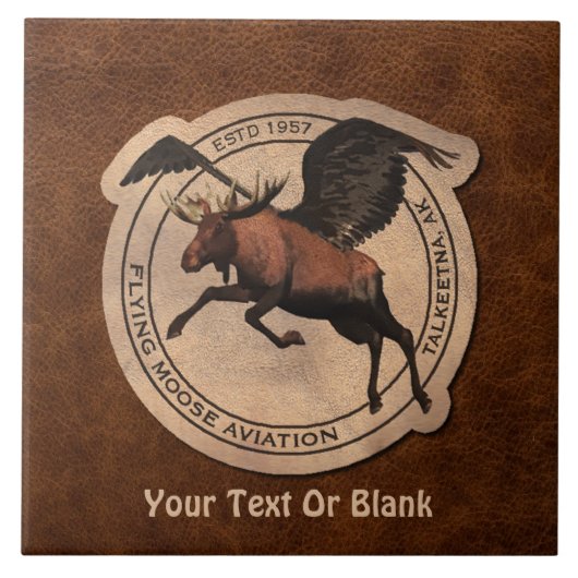 Carreau Patch Flying Moose Aviation (Devant)