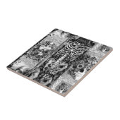 Carreau Patchwork, collage de crâne (Côté)