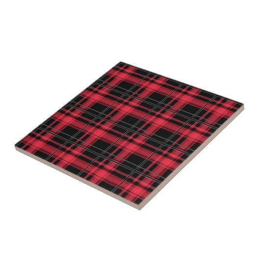 Carreau Pâte rayée en tartan à damiers plaid transparent (Côté)
