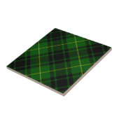 Carreau Pâte verte de tartan MacArthur (Côté)