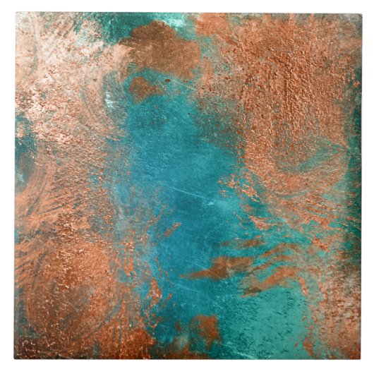 Carreau Patina en cuivre (Devant)