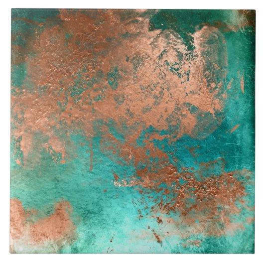 Carreau Patina en cuivre (Devant)