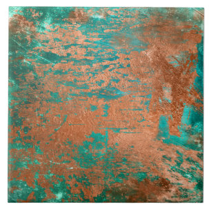 Carreau Patina en cuivre