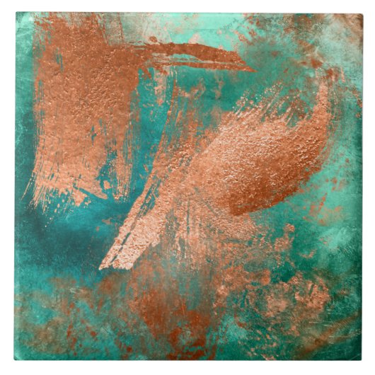 Carreau Patina en cuivre (Devant)