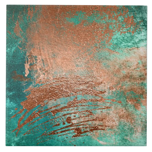 Carreau Patina en cuivre (Devant)