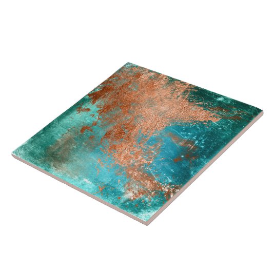 Carreau Patina en cuivre (Côté)