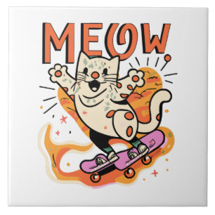 Carreau Patinage de chat Miaou