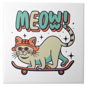 Carreau Patinage de chat Miaou