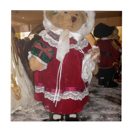 Carreau Patinage de Noël Collection d'ours en peluche. (Devant)