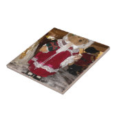 Carreau Patinage de Noël Collection d'ours en peluche. (Côté)