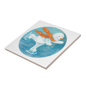 Carreau Patinage sur glace Snowman (Côté)