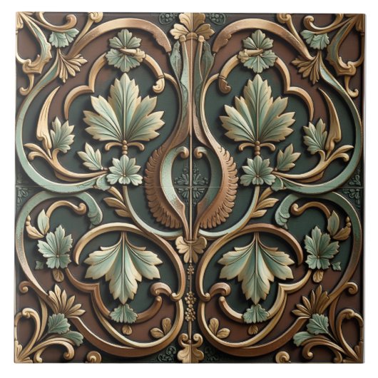 Carreau Patine Calligraphique Bloom (Devant)