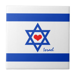 Carreau Patriotes israéliens, Red Heart & drapeau israélie