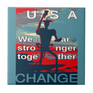 Carreau Patriotic USA Hope Graphisme Art Design