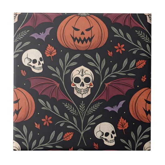 Carreau Pattern d'Halloween (Devant)