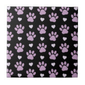 Carreau Pattern of paws, Dog paws, Lilac paws, Hearts (Devant)