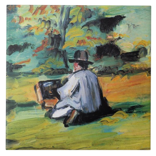 Carreau Paul Cezanne - A Painter at Work, (Devant)