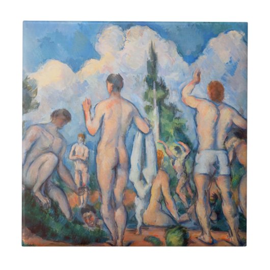 Carreau Paul Cezanne - Baigneurs (Devant)