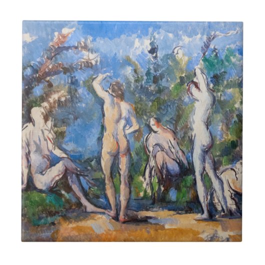 Carreau Paul Cezanne - Cinq Baigneurs (Devant)