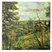 Carreau Paul Cezanne, La Vallée de l'Oise, (Devant)