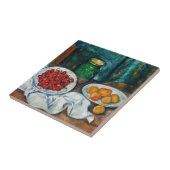 Carreau Paul Cezanne - La vie morte avec les cerises et le (Côté)