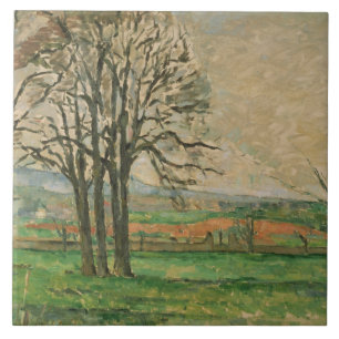 Carreau Paul Cezanne - les arbres nus chez Jas de Bouffan