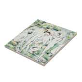 Carreau Paul Cezanne | les baigneurs, petit plat (Côté)