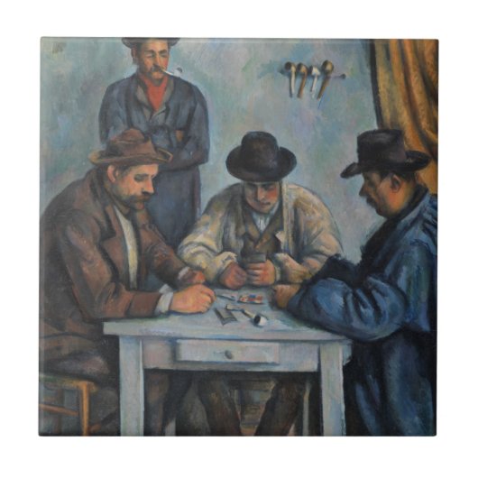 Carreau Paul Cezanne | les joueurs de carte (Devant)
