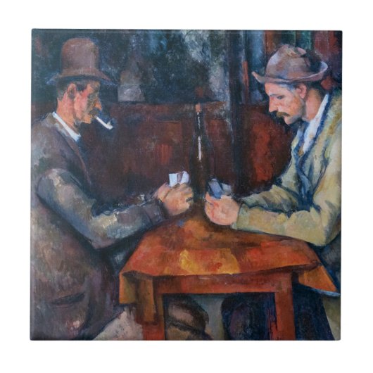 Carreau Paul Cezanne - Les Joueurs De Cartes (Devant)