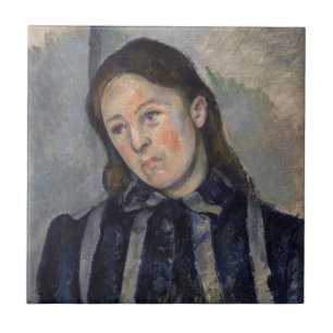 Carreau Paul Cézanne - Madame Cézanne aux cheveux dénoués