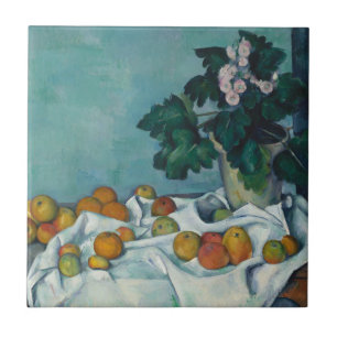 Carreau Paul Cezanne Vie morte avec des pommes et un pot