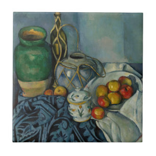 Carreau Paul Cezanne - Vie morte avec pommes