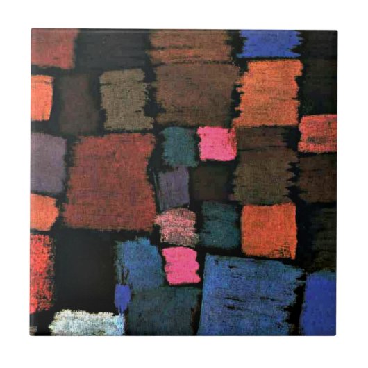 Carreau Paul Klee : Arrivée en fleur (Devant)