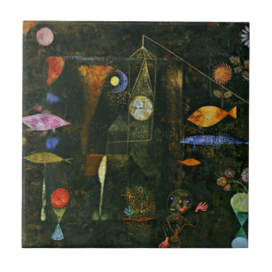 Carreau Paul Klee art : Fish Magic, célèbre peinture Klee