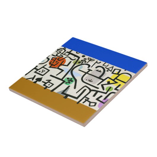 Carreau Paul Klee Expressionniste Abstrait Rich Harbour (Côté)