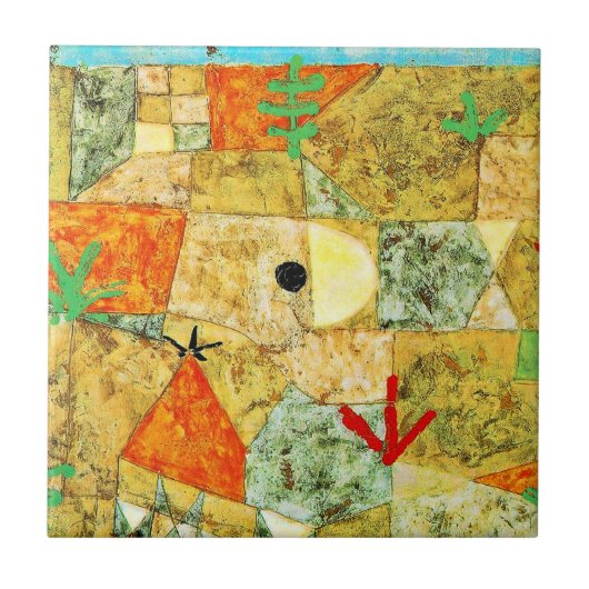 Carreau Paul Klee - Jardins du Sud, (Devant)