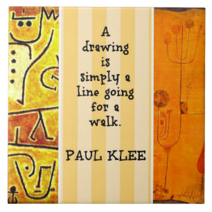 Carreau Paul Klee Peintures et Paul Klee Citation