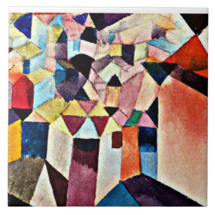 Carreau Paul Klee, Vue sur une ville,