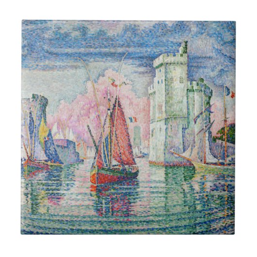 Carreau Paul Signac - Entrée du port de La Rochelle (Devant)