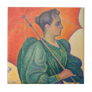 Carreau Paul Signac - Femme à l'ombrelle