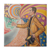 Carreau Paul Signac - Portrait de M Felix Feneon, Opus 217 (Devant)