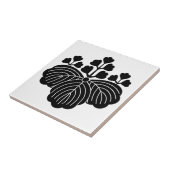 Carreau Paulownia avec 5/3 floraisons (Côté)