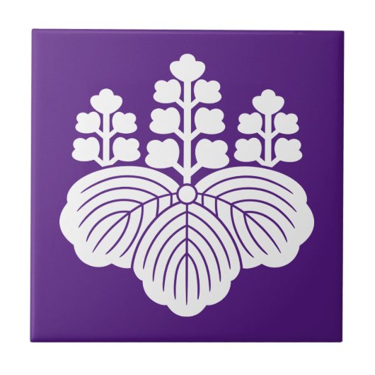 Carreau Paulownia avec 5-7 fleurs (Devant)