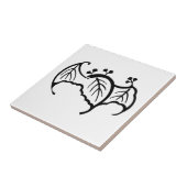 Carreau paulownia en forme de chaume (Côté)