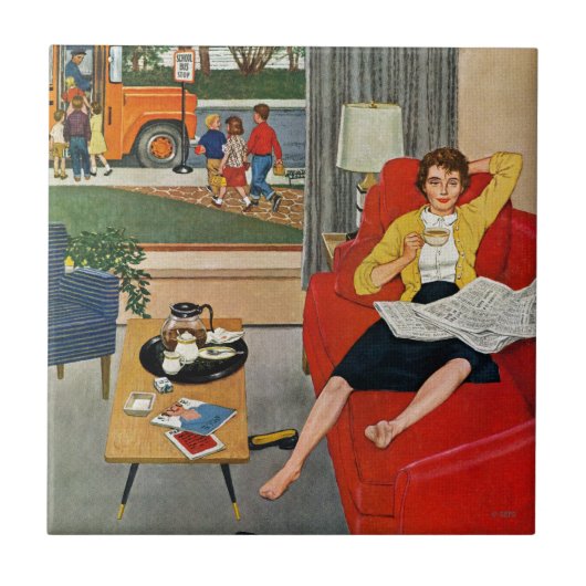 Carreau Pause-café de matin (Devant)