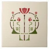 Carreau "Pavot " adoptif de Hélène (Devant)