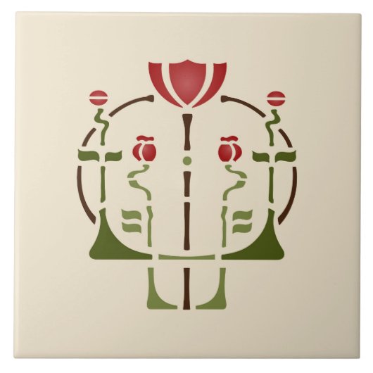 Carreau "Pavot " adoptif de Hélène (Devant)